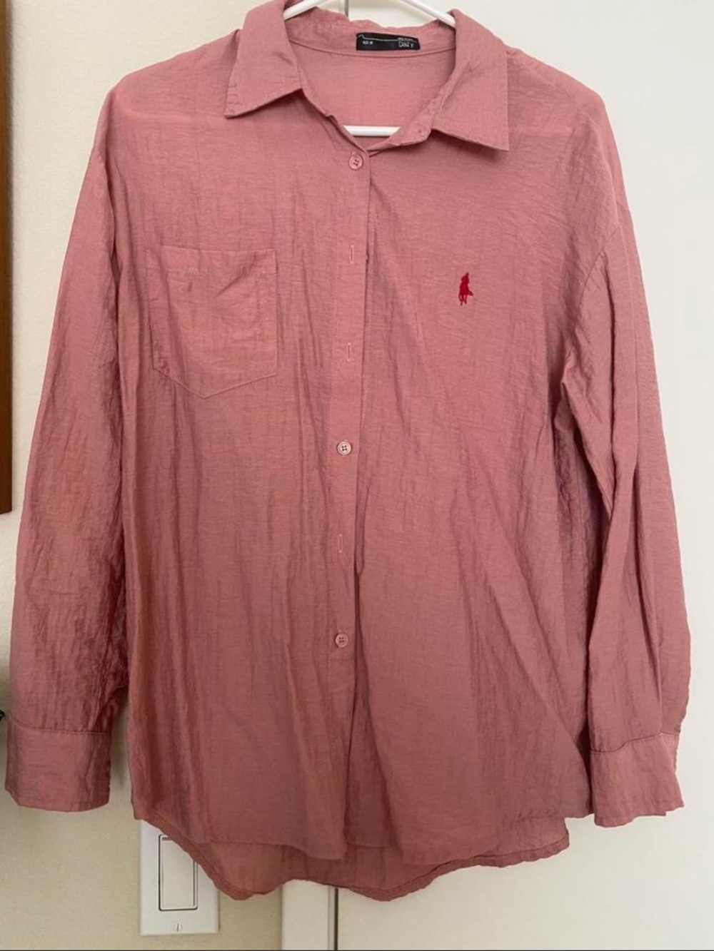 Woman’s Long-Sleeve Button Shirt - Dusty Rose